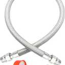 40" x 3/4" universal compressor jumper hoseIndustrial Grade Compressor Jumper hose 450 PSI &750F With Two 3/4" Male Adapters (Both Sides Fittings Rotate Freely)