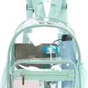 Girls Clear Backpacks Purses Small Stadium Approved Ita Transparent Travel Daypacks for Teenager, Green, Daypack Backpacks