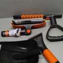 42'' Ice Scraper and Extendable Snow Brush Emergency Snow Shovel Snow Broom with Foam Grip 180 Pivoting Brush Head Snow Scraper for Cars, Trucks, SUVs, Vehicle