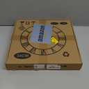 LEIKE Large Wall Clocks, Silent, Non-Ticking, Battery Operated Small Vintage Round Modern Wood Wall Clock for Living Room, Bedroom, Kitchen, Farmhouse, Office Decor-13.5 Inch (Black-Arabic Number)