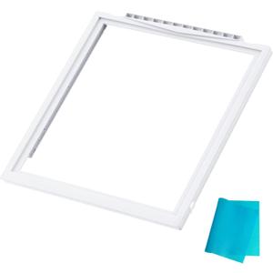 UPGRADED 241969501 Shelf Frame without Glass Refrigerator Compatible with Frigidaire Shelf Replacement Refrigerator Crisper Drawer Pan Cover Parts LFSS2612TF0, FGHS2631PF4A, FFSS2615TS0 Shelves