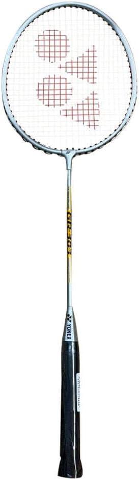 YONEX GR 303 Strung Aluminum Badminton Racquet with Half Cover ( (G3, Silver)