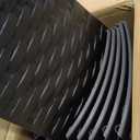 Blissun Christmas Tree Collar, 28.7" D Round Plastic Christmas Tree Ring, Christmas Tree Skirt for Artificial Christmas Trees Decoration (Black)