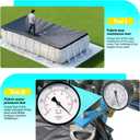 9x18Ft Rectangular Pool Cover with Side Storage for Oval and Rectangular Above Ground Pool, One-Piece Solar Oval Pool Cover, Preventing Waterlogging, UV and Weather Resistant WP:10000kPa+