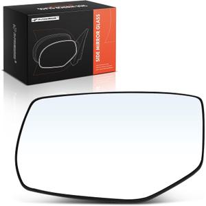 A-Premium Left Driver Side Non-Heated Mirror Glass with Backing Plate - Compatible with Honda Accord 2013 2014 2015 2016 2017 - Exterior Side View Flat Mirror