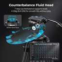 SmallRig 79''/200.5cm Carbon Fiber Video Tripod with 7-Step Counterbalance