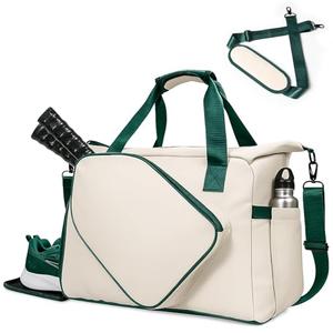 Pickleball Tote Bag with Shoe Compartment and Paddle Storage – Large Capacity Lightweight Pickleball Bag for Women & Men with Water Bottle Holder