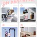 LISEN Airplane Travel Essentials for Women Men Phone Holder for Desk MagSafe Phone Travel Size Accessories Airplane Gadgets Office Desk Decor Accessories for Women Pink Room Decor,Pink