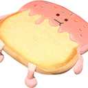 Toast Seat Cushion Cute Chair Pillow Pads Memory Foam with Removable Cover Gaming Chair Office Home Bedroom Shop Restaurant Decor (Strawberry)