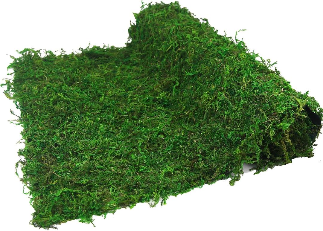 FAICOIA Moss Table Runner Dried Moss for Crafts Green Moss Roll for Fairy Gardens Wedding Woodland Decor 16" x 47" Preserved Moss Mat for Table Decoration Moss Carpet for Moss Grass Wall 40x120cm