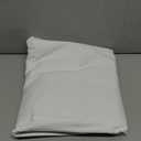 H.VERSAILTEX 100% Blackout Curtain for Bedroom 63 Inches Long Grommet Linen Face Full Light Blocking Curtain Drape for Living Room Thermal Insulated Linen Look Curtain 1 Panel, Pure White