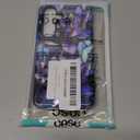 Case for Samsung Galaxy S25,Purple Lotus Floral Phone Case Drop Resistant Glossy 2 in 1 Solid Dual-Layer Cover for Girl Women