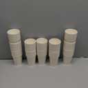 120-pack 9 oz Leak-proof white Paper Cups - Disposable paper cups for hot drinks, cold drinks, coffee cups, tea, and other beverages - Holiday Party DIY Office Drinking Cup Supplies (white)