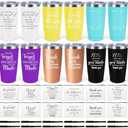 iAOVUEBY 12 Set Employee Appreciation Gifts Bulk, Gift for Coworkers Teachers Nurses, 12OZ Inspirational Stainless Steel Tumbler Makeup Bags Pen Thank You Gifts For Women Men Team Staffs