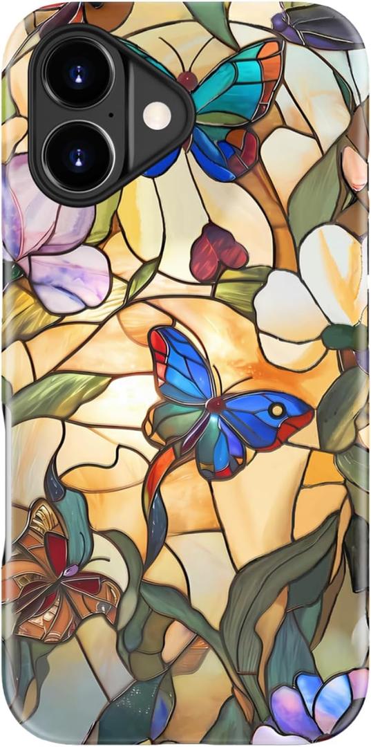 DorisMax for iPhone 17 Case Cute, Preppy Trendy Floral Design