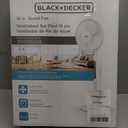 BLACK+DECKER 16" Stand Fan with Pedestal Base, Height Adjustable Pedestal Fan with Remote and Touch Control Panel, Free Standing Fan with 90-Degree Oscillating and 3-Speed Settings, White