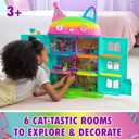 Gabby's Dollhouse, 14 Pc Celebration Dollhouse, 25-Inches Tall, with Toy Figures, Doll House Furniture & 10 Sounds Kids Toys for Girls & Boys Ages 3+