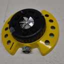Dramm ColorStorm 9-Pattern Premium Turret Sprinkler With Heavy Duty Metal Base - Yellow #15023