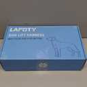 Lafoty Dog Lift Harness for Large Male Dogs, 2-in-1, Back Leg Support & Mobility Assistance for Senior Dogs, Post-Surgery Recovery Sling(Black, Large)