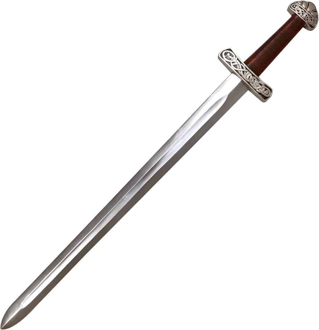 LOOYAR Vikings Viking Age Medieval PU Foam Sword Weapon Toy for Berserker Soldier Knight Warrior Costume Battle Play Halloween Cosplay LARP Reenactments