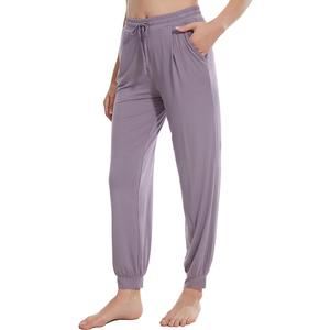 WiWi Pajama Pants for Women Lounge Super Soft Joggers Yoga Viscose from Bamboo Bottoms Cooling Pajamas Pant Sweatpants, Violet, S