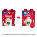 Atkins Strong High Protein Shake, Vanilla Flavored, 30g Protein, Low Carb and Low Sugar Shake, Keto Friendly, Gluten Free, Muscle and Gut Health Support Complex, 12 Count (EXP 05/02/27)