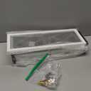 RICHER HOUSE Floating Shelves with Guardrail, Rustic Wood Shelves for Wall Décor, Farmhouse Bathroom Accessories Wall Mounted, Bathroom Organizer Over Toilet Storage, Kitchen, Living Room  White