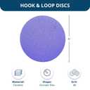 Benchmark Abrasives 6" Premium Ceramic No Holes Film Backed Hook and Loop Discs for Sanding of Metals Non-Ferrous Metals Wood Plastic Fiberglass (Pack of 50) - 40 Grit