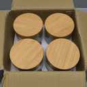 NETANY 4-pack 24oz Glass jars with Airtight Lids, Overnight Oats Containers with Bamboo Lids, Wide mouth Mason Salad jars, Glass Food Storage Containers for Snacks Yogurt Spice Sugar