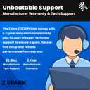 Zebra ZD220 Thermal Desktop Printer 4"| 203 DPI | No Ink Required | USB Connectivity | Direct Thermal | Z-Spark Series