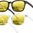 Livho High Tech Blue Light Glasses - Advanced 99% Blue Light Blocking Computer Glasses - Anti-Eyestrain & UV Glare Protection (*B1 Light Black+Clear)