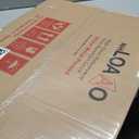 LOAAO 24X30 Inch Brushed Nickel Bathroom Mirror, Rounded Rectangle Silver Metal Frame Mirror, Brushed Nickel, Anti-Rust, Shatter Proof, Hangs Horizontally or Vertically