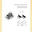 DoubleFill 1 Pack 16x24 Inch DIY Canvas Stretcher Bars Canvas Frame Wood Frames Kit Easy to Assemble for Prints, Posters, Oil Painting, Painting, Embroidery Stitch and Needlepoint Arts