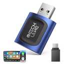2026 Upgraded 2-in-1 Wireless CarPlay Adapter & Android Auto Wireless Adapter, Bluetooth Car Adapter for Wired to Wireless, Fast & Stable Auto-Connect, 5G WiFi & BT 5.4, Plug & Play (USB-C/ A)