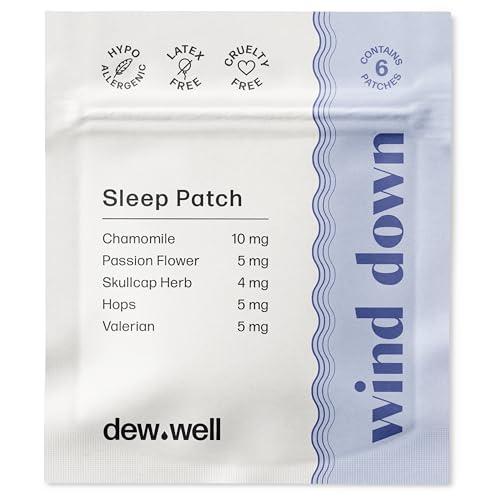 Dew Well 12 Pack Wind Down Sleep Patches with Chamomile to Support Restful Sleep – No Melatonin & No Latex – Wearable, Easy to Use for Adults - Sleepy Stickers