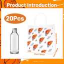Falueqg Basketball Clear Gift Bags - 20Pcs March Basketball Madness Clear PVC Goodie Candy Treat Bags with Handle Sport Themed Handbag for Indoor Outdoor Team Game Sports Theme Activities Supplies
