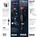 Kohler Genuine Part Gp1083167 Silent Fill Valve Kit For All Kohler Class Five Toilets,12.5" x 3.5" x 3" (Black)