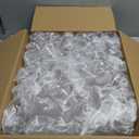 48 Pack Plastic Ribbed Champagne Flutes, 9 Oz Stemless Disposable Clear Plastic Toasting Glasses Shatterproof Recyclable and BPA-Free Perfect For Wedding