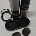 Gravity Electric Salt and Pepper Grinder Set - USB Rechargeable Automatic Grinder - Generous Capacity - Adjustable Fineness - One Handed Operation, Stainless Steel Construction, LED Light