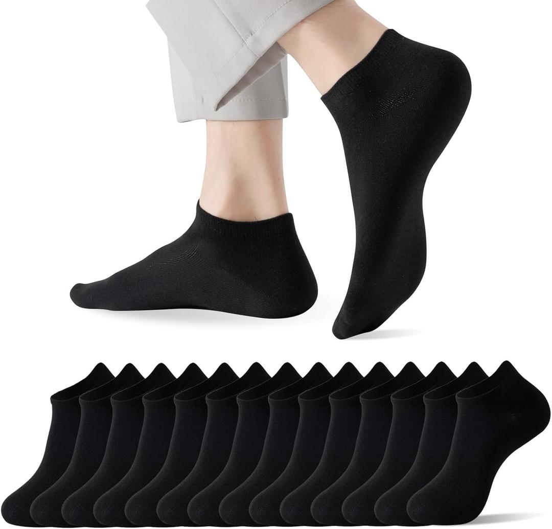 14 Pairs Ankle Socks for Men/Women, Seamless Thin Athletic Socks with Moisture-Wicking, Lightweight For Seasons Use L