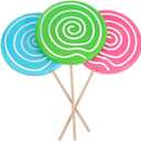 Cabilock 3pcs Lollipop Model Props, Realistic Jumbo Candy Decorations, Large Candy Ornaments Simulation Photo Prop for Parties Photo Shoots