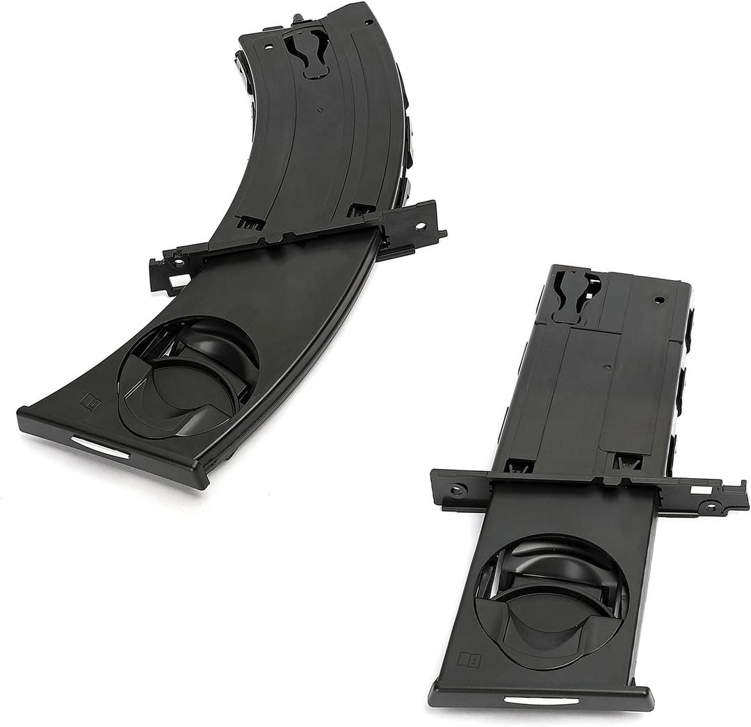 Pair Retractable Cup Holder Left&Right Side Compatible with BMW 3 Series E90 E91 E92 E93 323i 325i 325xi 328i 328xi 330i 330xi 335d 335i 335is 335xi M3 2006-2013 Replaces 51459173463 51459173469 Black