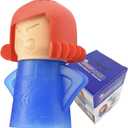 Angry Mama Microwave Cleaner only with Water and Vinegar Cleans your Kitchen Easily and Safe without Chemical Agent,Oligey Reusable Cute Steam Remover as Lovely Tool and Gift for Cooker Auto Cleaning (Blue)