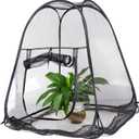 Mesh Plant Cover from Animals, Plant Netting Pest Guard Cover, Plant Tent Cage Pop-up with 4 Stakes for Vegetables, Fruits, Flowers, 28 x 28 x 32 Inches