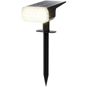 AIDROIT Solar Spot Lights Outdoor Waterproof IP65, 3 Lighting Modes Solar Outdoor Lights for Outside Landscape, 1 Pack Warm