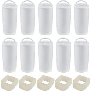 Premium Charcoal and Foam Pre-Filters Replacement for Petsafe Drinkwell Stainless Steel 360 Fountain, Dog and Cat Pet Fountain Filters, 15 Packs
