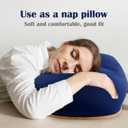 Lap Desk XL Beanbag Book Stand Book Holder for Reading in Bed Hands Free Reading Pillow,Laptop Desk Tablet 400g Weight for Enhanced Stability Gift for Book Lovers (Blue, Large)