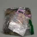 RENERSHOW Short Ombre Blonde Wig with Bangs Layered Straight Bob Synthetic Wigs for Women Mixed Blond Wig with Dark Roots Natural Looking Daily Party Wig, 14 Inch