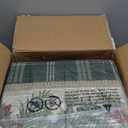 GarveeHome 9x12 Christmas Area Rug for Living Room: Machine Washable Christmas Area Rugs for Bedroom with Non-Slip Backing, Living Room Washable Carpet, Soft Low Pile Bedroom Carpet 9 * 12 ft Green