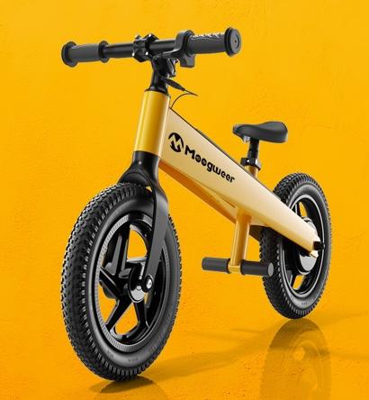 Electric Bike for Kids, Electric Balance Bike for Ages 3-8 Years Old,Kid Electric Motorcycle with 2 Speed Modes,Push-Button Brakes, 12 Inch Dirt Off-Road Tire and Adjustable Seat, Yellow